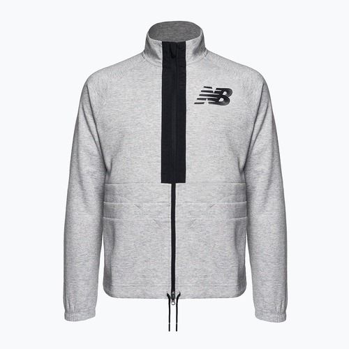 New Balance Uni-Ssentials Moments jachetă de antrenament gri UJ31053SXY