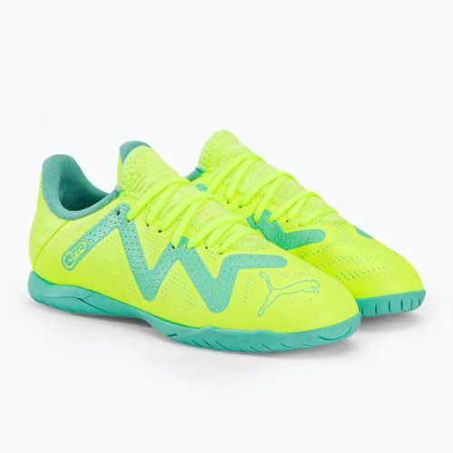 PUMA Future Play IT ghete de fotbal pentru copii verde 107204 03