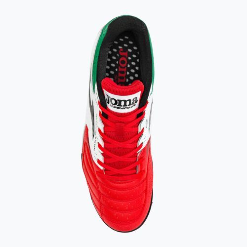 Ghete de fotbal Joma Cancha TF pentru bărbați roșu/alb/verde