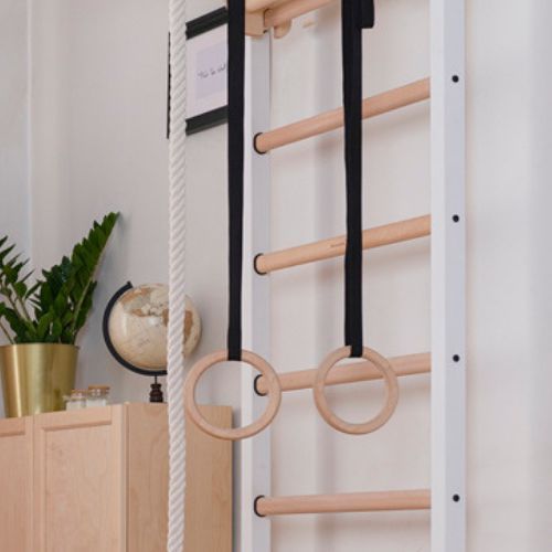 BenchK scara de gimnastică albă BK-211W+A204