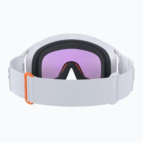 Ochelari de schi POC Zonula Race hydrogen white/zink orange/partly blue