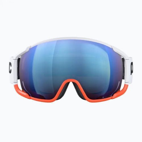 Ochelari de schi POC Zonula Race hydrogen white/zink orange/partly blue