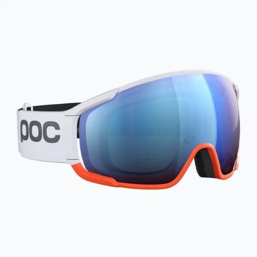 Ochelari de schi POC Zonula Race hydrogen white/zink orange/partly blue