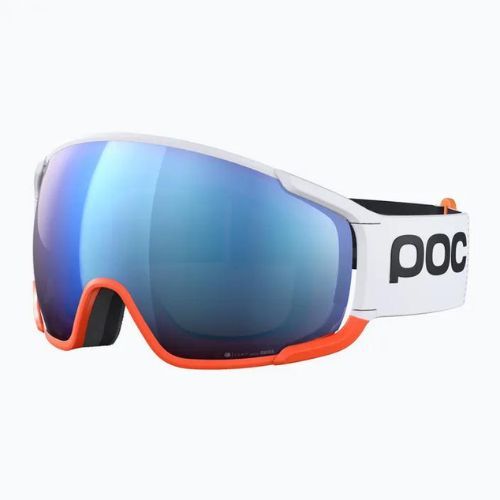 Ochelari de schi POC Zonula Race hydrogen white/zink orange/partly blue
