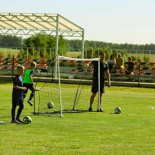 OneTeam Flex poartă de fotbal 300 x 200 cm alb OT-SNG3020