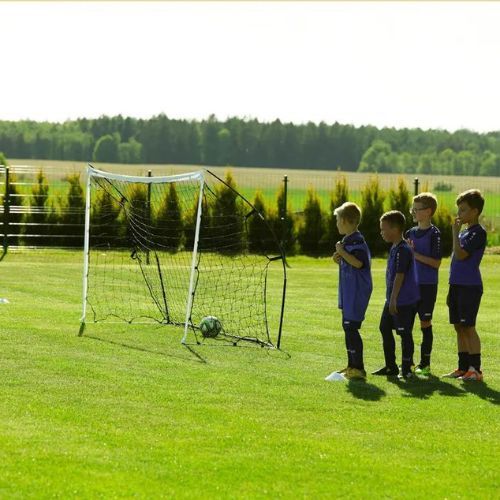 OneTeam Flex poartă de fotbal 240 x 150 cm alb OT-SNG2415