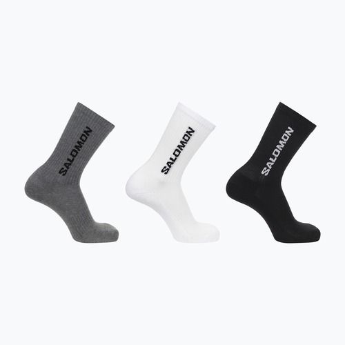 Salomon Everyday Crew 3 perechi de șosete de trekking negru/alb/med gri