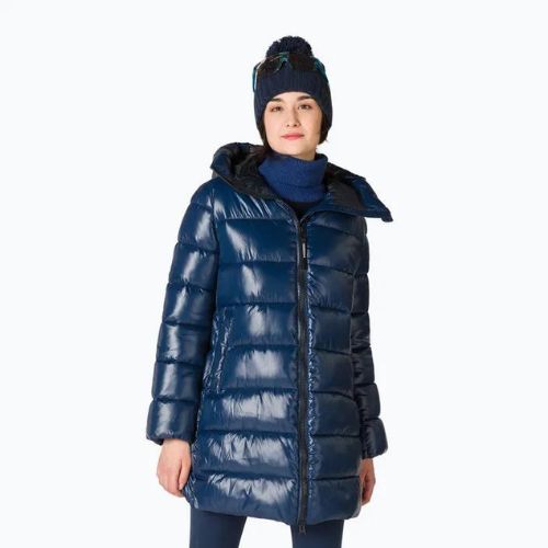 Rossignol Shiny Parka jachetă de femei Rossignol Shiny Parka în jos albastru închis