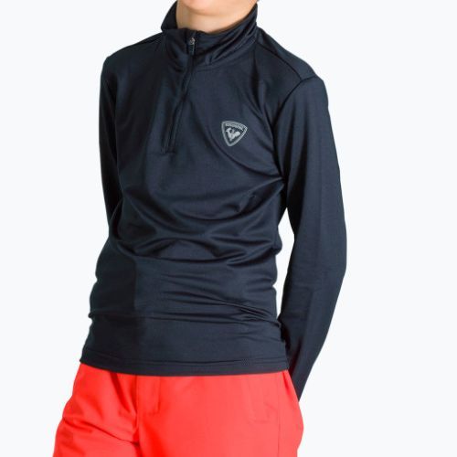 Rossignol Boy 1/2 Zip Warm Stretch pentru copii de schi pentru copii bluză de schi negru