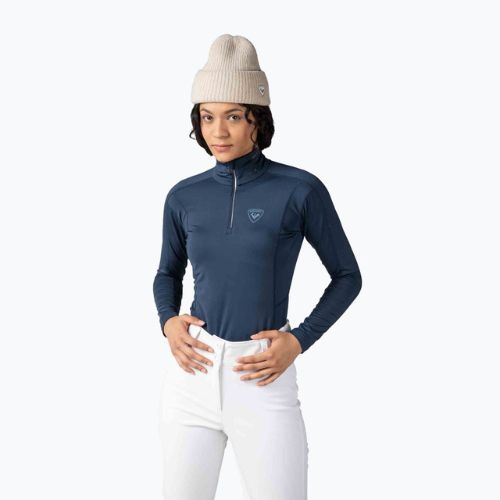 Bluză termică damă Rossignol Classique 1/2 Zip dark navy