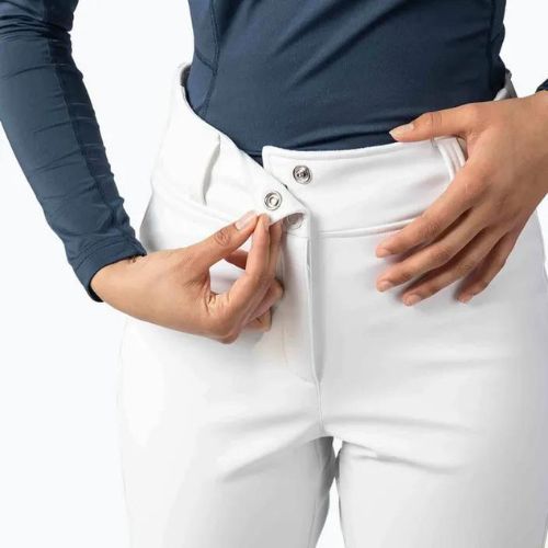 Pantaloni de schi Rossignol Ski Softshell pentru femei, alb