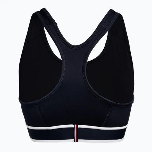 Tommy Hilfiger Mid Int Tape Racer Back sutien de fitness albastru