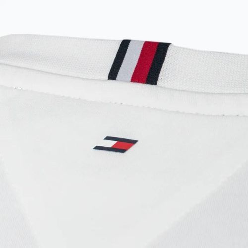 Tommy Hilfiger Colorblocked Colorblocked Mix Media S/S cămașă de antrenament pentru bărbați alb