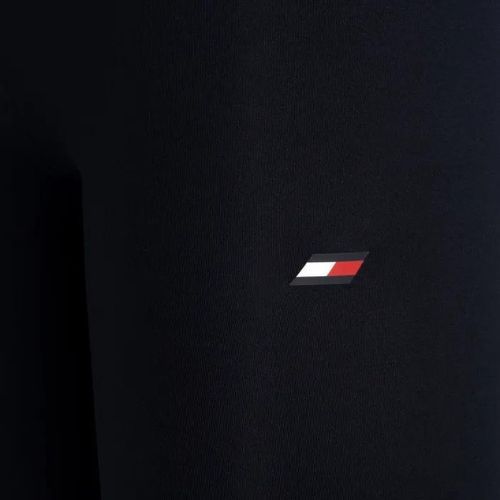 Pantaloni scurți de antrenament pentru femei Tommy Hilfiger Essentials Rw Fitted Knit albastru pentru femei