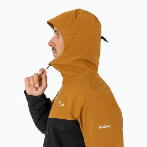 Salewa Puez GTX 2L jachetă de ploaie pentru bărbați maro auriu
