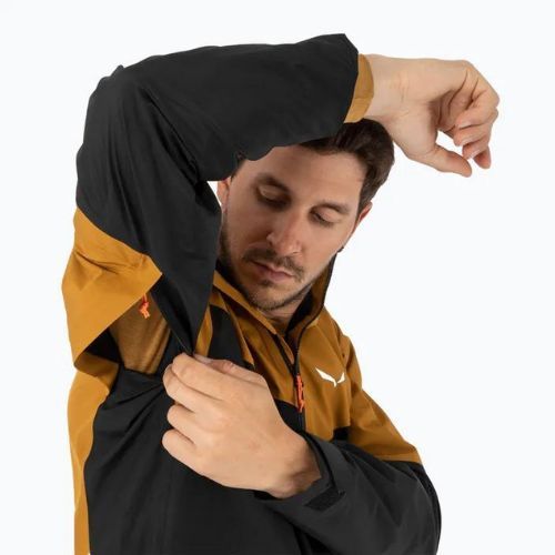 Salewa Puez GTX 2L jachetă de ploaie pentru bărbați maro auriu