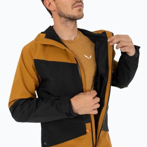 Salewa Puez GTX 2L jachetă de ploaie pentru bărbați maro auriu