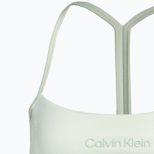 Calvin Klein Sutien de fitness cu suport redus 8HV, verde, cu efect de vapori de mare