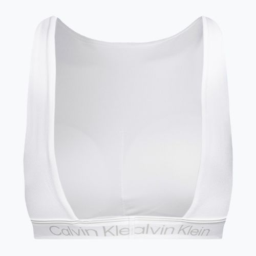 Sutien de fitness Calvin Klein Medium Support YAF alb strălucitor