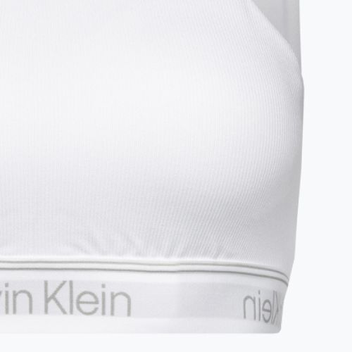 Sutien de fitness Calvin Klein Medium Support YAF alb strălucitor