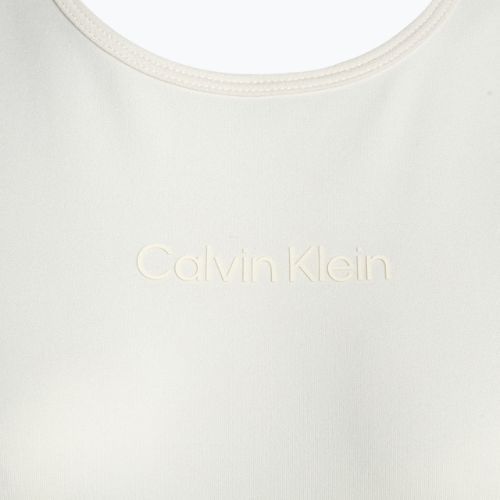 Tricou Calvin Klein Knit de damă din piele de căprioară albă pentru femei