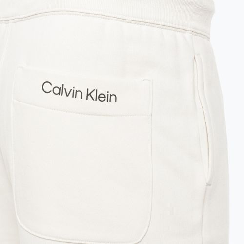 Pantaloni scurți de antrenament pentru bărbați Calvin Klein 7" Knit 67U chalk pentru bărbați