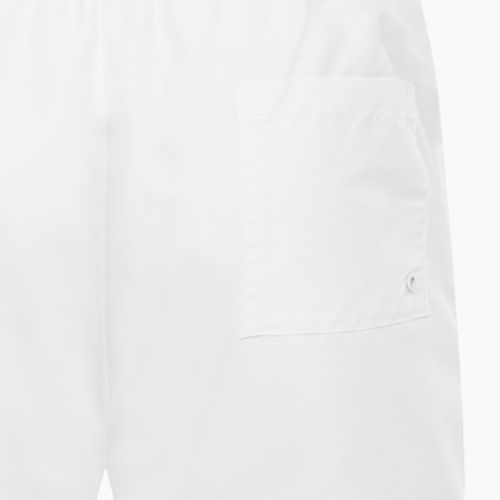 Pantaloni scurți de înot pentru bărbați Calvin Klein Medium Double Waistband alb