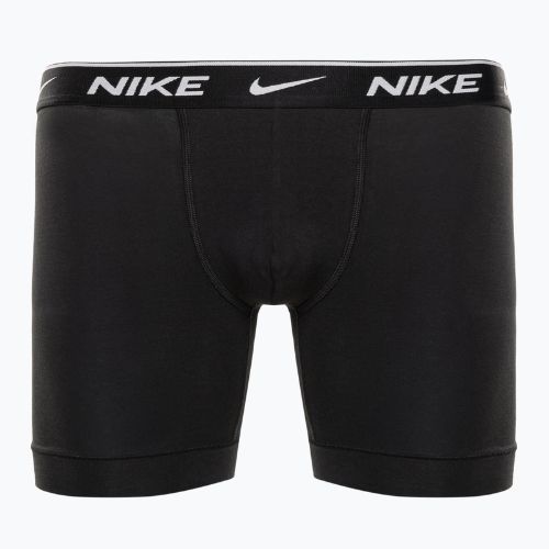 Chiloți de boxeri Nike Everyday Cotton Stretch Boxer Brief 3Pk MP1 pentru bărbați, alb/gri Heather / negru