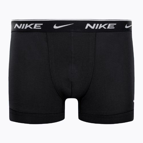 Boxeri pentru bărbați Nike Everyday Cotton Stretch Trunk 3Pk UB1 obsidian / game royal / negru