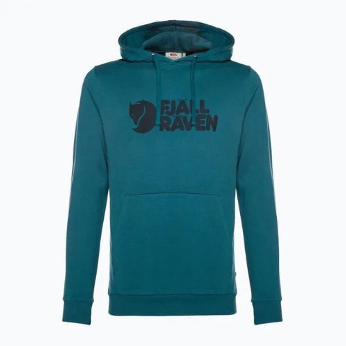 Bărbați trekking pulover Fjällräven Logo Hoodie adânc de mare