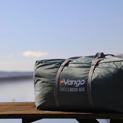 Vango Castlewood 400 pachet verde mineral verde cort de camping pentru 4 persoane