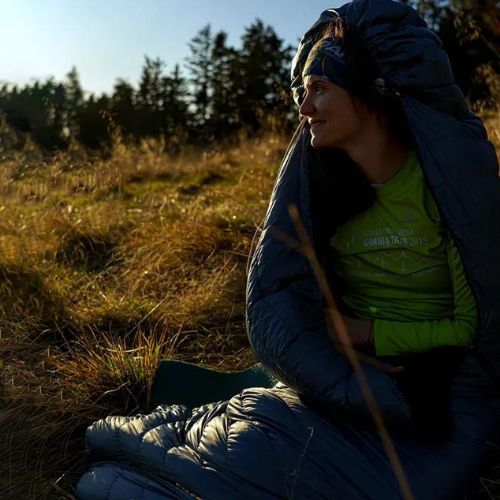 Sac de dormit AURA Nom 200 195 cm/dreapta din oțel