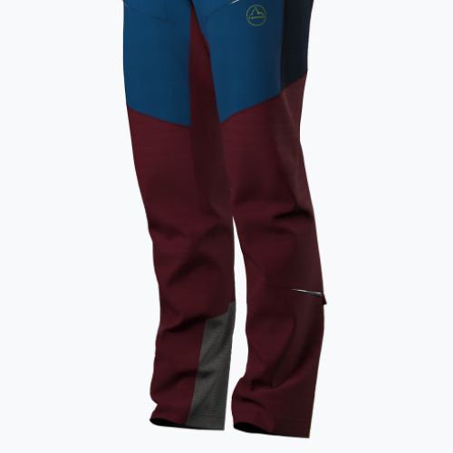 Pantaloni de trekking pentru bărbați La Sportiva Ikarus sangria/electric blue