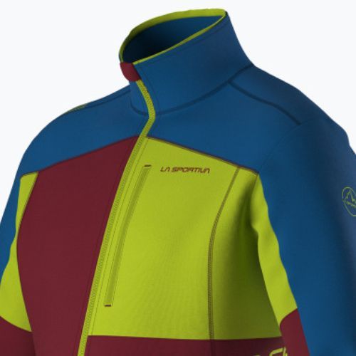 Hanorac de trekking pentru bărbați La Sportiva Elements sangria/albastru electric de trekking