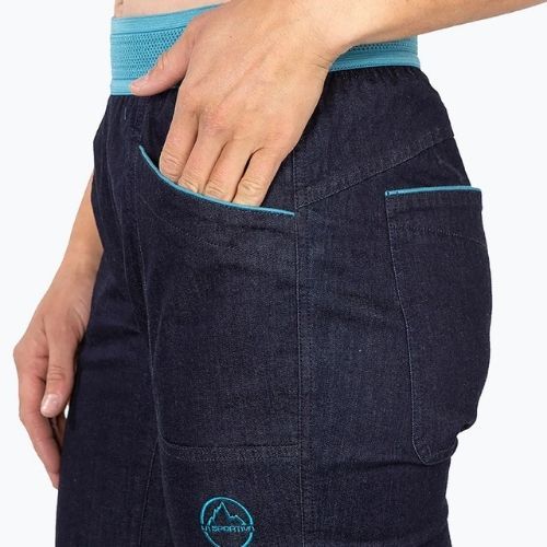Pantaloni de drumeție pentru femei La Sportiva Miracle Jeans blugi/topaz