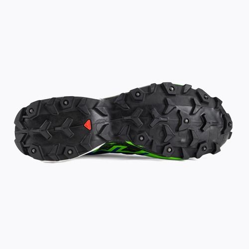 Pantofi de alergare pentru bărbați Salomon Spikecross 6 GTX negru/surf the web/gecko verde