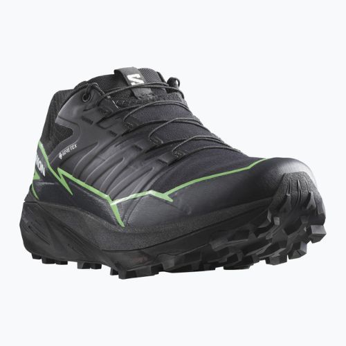 Pantofi de alergare pentru bărbați Salomon Thundercross GTX negru/gecko verde/negru
