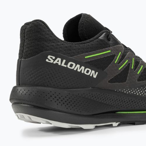 Bărbați Salomon Pulsar Trail pantofi de alergare negru/negru/verde gecko