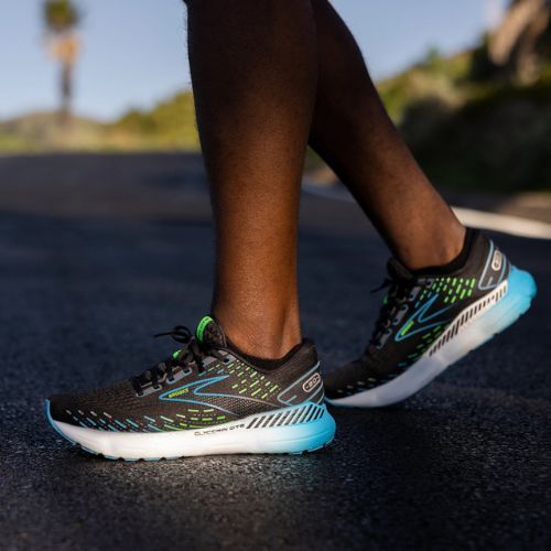 Brooks Glycerin 20 pantofi de alergare pentru bărbați negru/hawaiian ocean/green