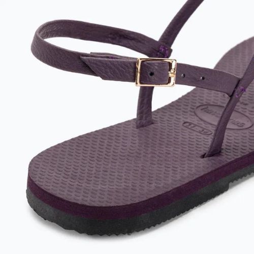 Sandale Havaianas You Riviera pentru femei, violet/negru/auriu