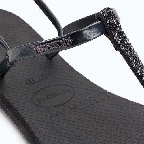 Havaianas You Riviera sandale de cristal negru