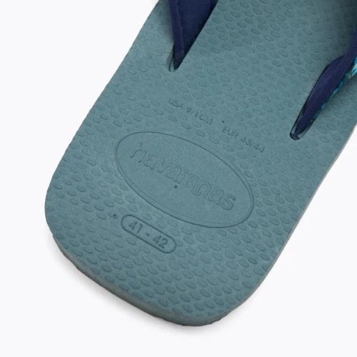 Șlapi de bărbați Havaianas Surf Material argintiu/albastru