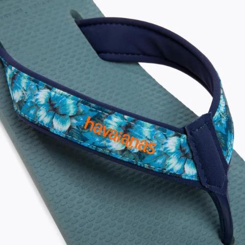 Șlapi de bărbați Havaianas Surf Material argintiu/albastru