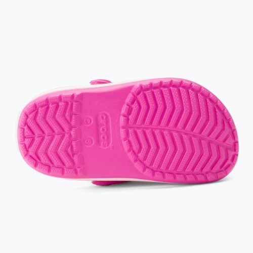 Șlapi Crocs Kids Crocband Clog roz electric/cantaloupe flip-flops
