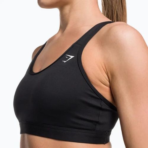 Gymshark Scoop Neck Training Sport sutien fitness negru