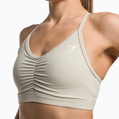 Gymshark Ruched Training Sutien sport de fitness gri