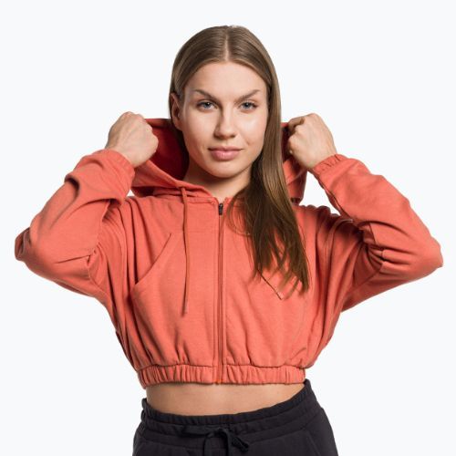 Hanorac de antrenament pentru femei Gymshark KK Twins KK Twins Zip Up Crop portocaliu