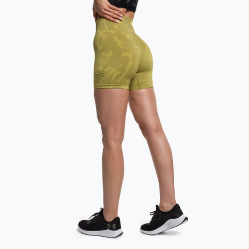 Pantaloni scurți de antrenament pentru femei Gymshark Adapt Camo Savanna Seamless verde fără cusături
