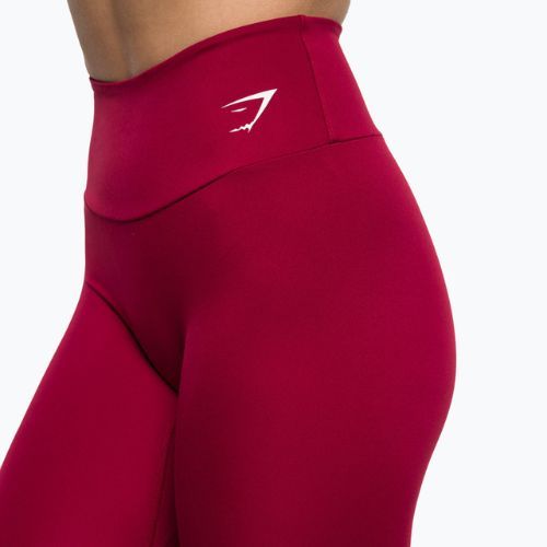 Jambiere Gymshark Training Full Lenght pentru femei burgundy/alb