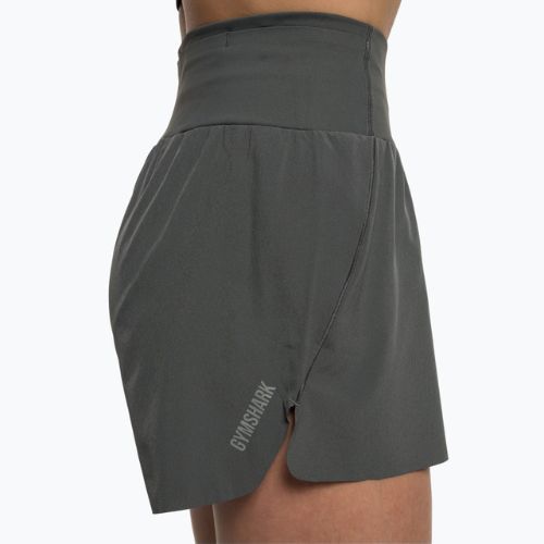 Pantaloni scurți de antrenament Gymshark Speed pentru femei, de culoare gri închis/gri